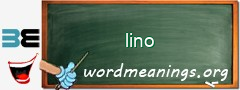 WordMeaning blackboard for lino